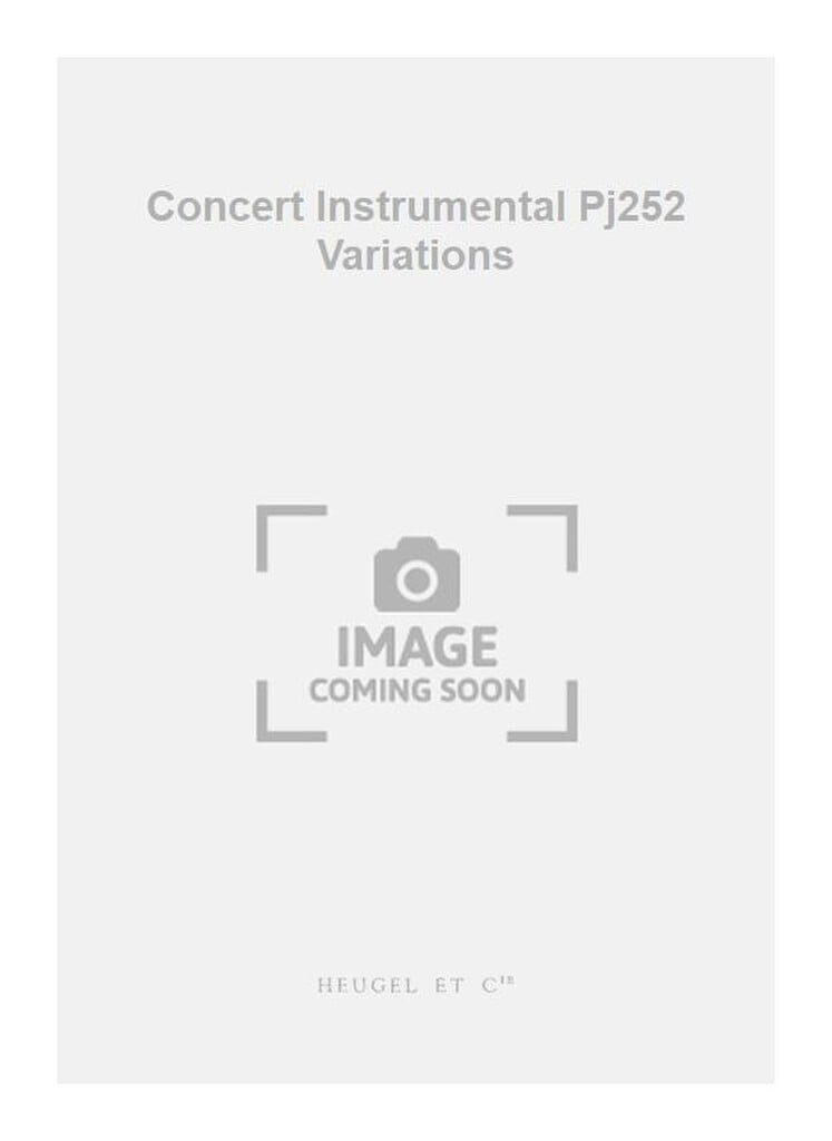Concert Instrumental Pj252 Variations